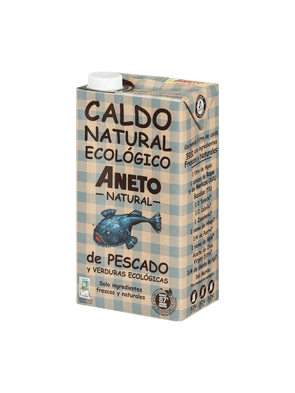 BULION RYBNY Z BIO WARZYWAMI W PŁYNIE BEZGLUTENOWY 1 L - ANETO NATURAL (1 szt.)