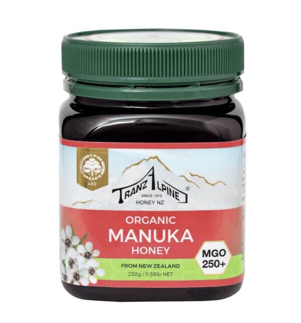 MIÓD MANUKA MGO 250+ BIO 250 g - TRANZALPINE (1 szt.)