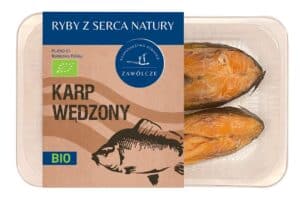 KARP WĘDZONY DZWONKO BIO (około 0,50 kg) (TACKA) - GOSPODARSTWO RYBACKIE ZAWÓLCZE (NA ZAMÓWIENIE)