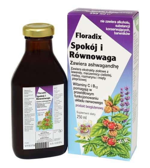 SPOKÓJ I RÓWNOWAGA W PŁYNIE BEZGLUTENOWY 250 ml - SALUS (FLORADIX) (1 szt.)