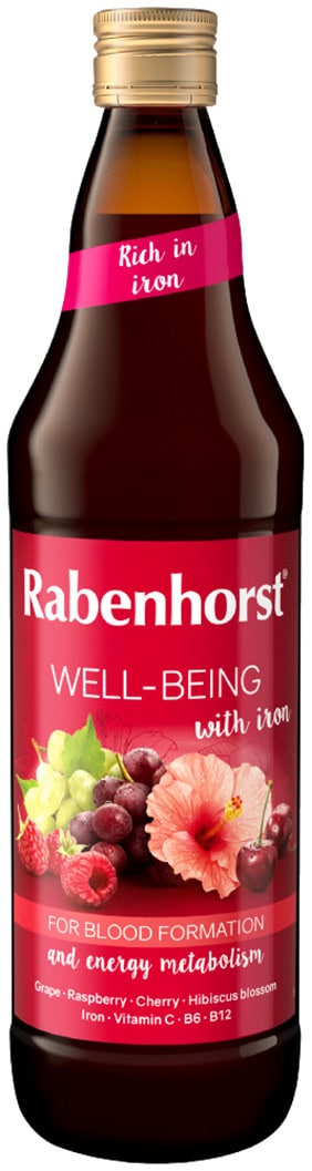 SOK WIELOOWOCOWY NFC Z ŻELAZEM I WITAMINAMI C, B6, B12 750 ml - RABENHORST (2 szt.)