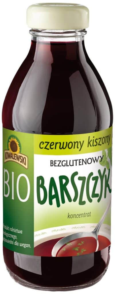 BARSZCZ CZERWONY KISZONY BEZGLUTENOWY KONCENTRAT BIO 320 ml - KOWALEWSKI (2 szt.)