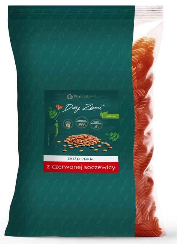 MAKARON PROTEINOWY (Z SOCZEWICY CZERWONEJ) ŚWIDERKI 1 kg - BARTOLINI (1 szt.)