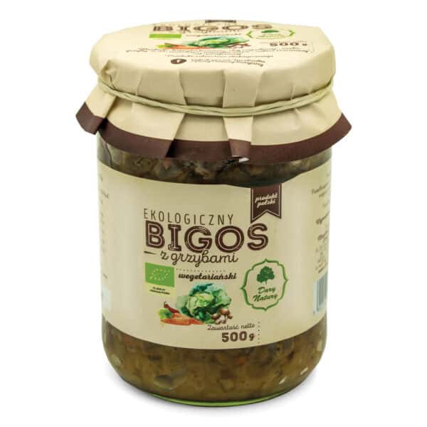 BIGOS WEGAŃSKI Z GRZYBAMI BIO 500 g - DARY NATURY (2 szt.)