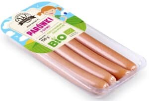 PARÓWKI Z SZYNKI BIO 150 g - WASĄG (Z PÓŁKI) (2 szt.)