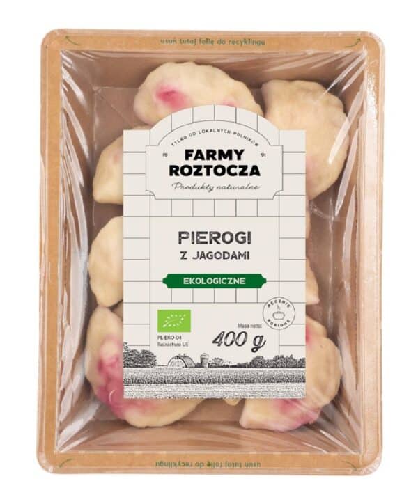 PIEROGI Z JAGODAMI BIO 400 g - FARMY ROZTOCZA (NA ZAMÓWIENIE) (1 szt.)