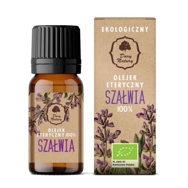 OLEJEK ETERYCZNY SZAŁWIA BIO 10 ml - DARY NATURY (1 szt.)