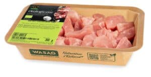 MIĘSO GULASZOWE WIEPRZOWE SUROWE BIO 300 g - WASĄG (NA ZAMÓWIENIE) (1 szt.)