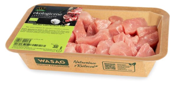 MIĘSO GULASZOWE WIEPRZOWE SUROWE BIO 300 g - WASĄG (NA ZAMÓWIENIE) (1 szt.)