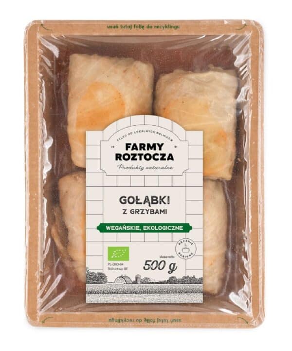 GOŁĄBKI WEGAŃSKIE Z GRZYBAMI BIO 500 g - FARMY ROZTOCZA (NA ZAMÓWIENIE) (1 szt.)
