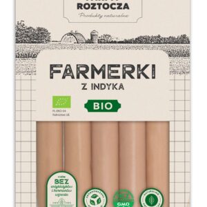 PARÓWKI FARMERKI Z INDYKA BIO 250 g - FARMY ROZTOCZA (NA ZAMÓWIENIE) (1 szt.)