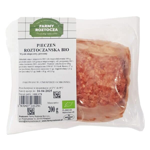 PIECZEŃ ROZTOCZAŃSKA BIO 200 g - FARMY ROZTOCZA (NA ZAMÓWIENIE) (1 szt.)