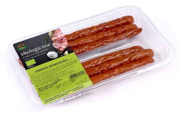 KABANOSY DROBIOWE BIO (6 szt.) 150 g - WASĄG (NA ZAMÓWIENIE) (1 szt.)