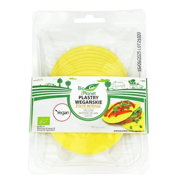PLASTRY WEGAŃSKIE ŻÓŁTE INTENSE BIO 160 g - BIO PLANET (2 szt.)