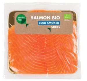 ŁOSOŚ ATLANTYCKI PLASTRY WĘDZONE NA ZIMNO BIO 100 g - BETTER FISH (1 szt.)