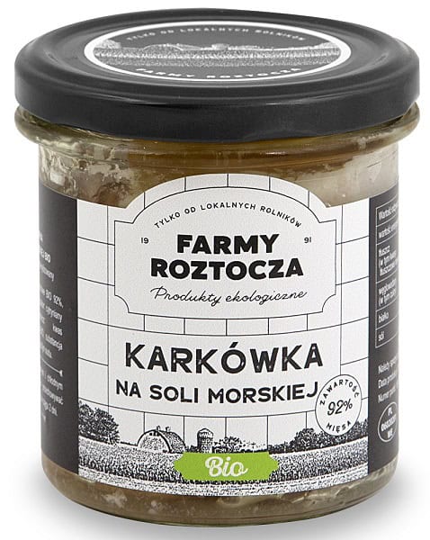 KARKÓWKA NA SOLI MORSKIEJ BIO 250 g (SŁOIK) - FARMY ROZTOCZA (2 szt.)