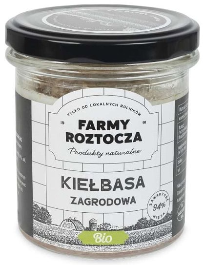 KIEŁBASA ZAGRODOWA BIO 250 g (SŁOIK) - FARMY ROZTOCZA (2 szt.)