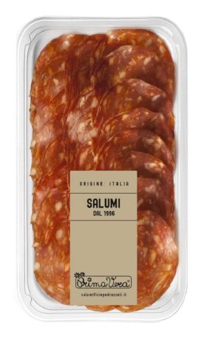 SALAMI PICCANTE DOJRZEWAJĄCE PLASTRY BEZGLUTENOWE BIO 70 g - PRIMAVERA (2 szt.)