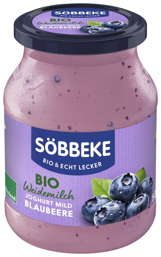 JOGURT KREMOWY JAGODOWY BIO 500 g (SŁOIK) - SOBBEKE (1 szt.)