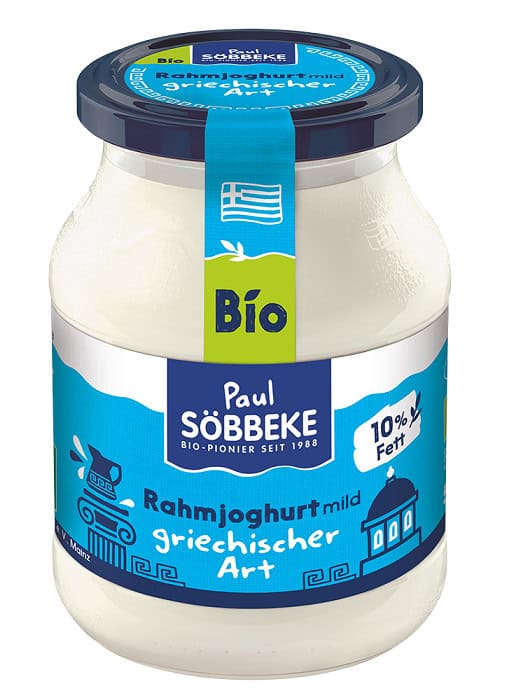 JOGURT NATURALNY TYPU GRECKIEGO KREMOWY BIO 500 g (SŁOIK) - SOBBEKE (1 szt.)