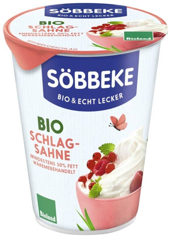ŚMIETANKA KREMOWA SŁODKA (30 % TŁUSZCZU) BIO 200 g - SOBBEKE (2 szt.)