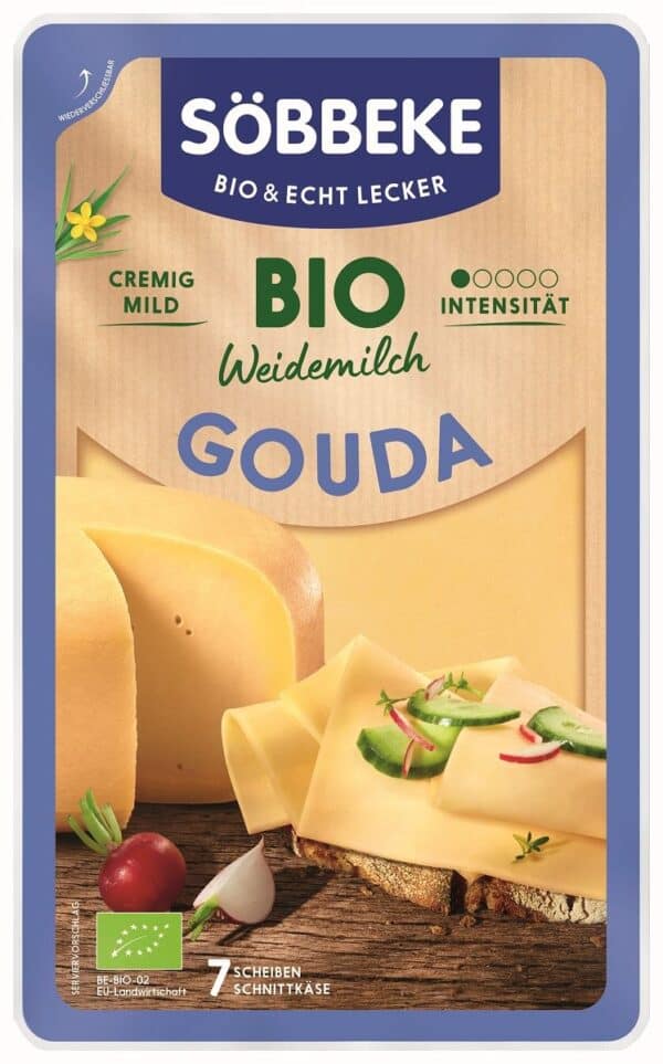 SER GOUDA PLASTRY BIO 125 g - SOBBEKE (1 szt.)