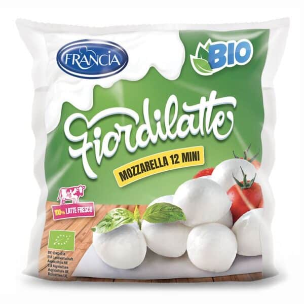 MOZZARELLA MINI BIO 450 g (250 g) - FRANCIA (2 szt.)
