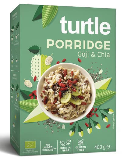 OWSIANKA Z JAGODAMI GOJI I NASIONAMI CHIA BEZGLUTENOWA BIO 400 g - TURTLE (1 szt.)