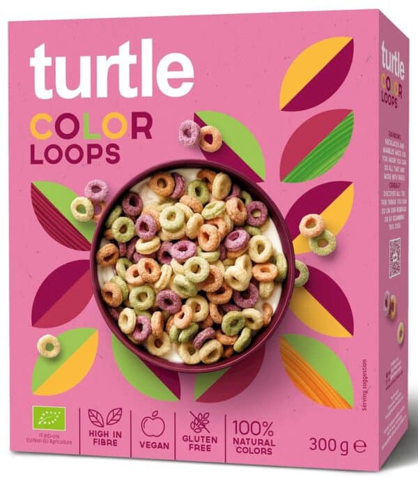 KÓŁKA ZBOŻOWE KOLOROWE BEZGLUTENOWE BIO 300 g - TURTLE (2 szt.)