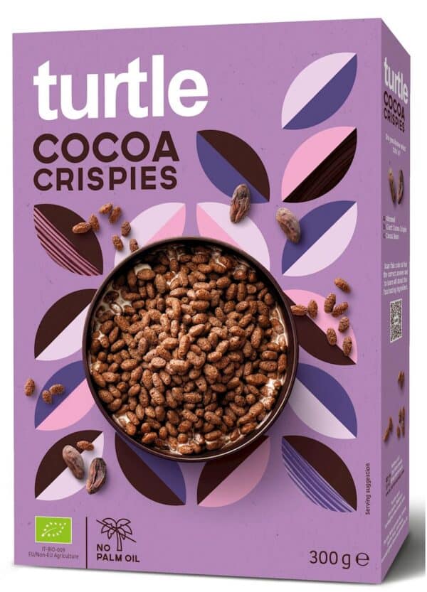 CHRUPKI RYŻOWE KAKAOWE BIO 300 g - TURTLE (2 szt.)