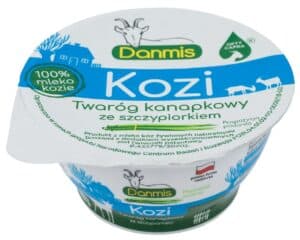 KOZI TWARÓG KANAPKOWY ZE SZCZYPIORKIEM 150 g - DANMIS (2 szt.)