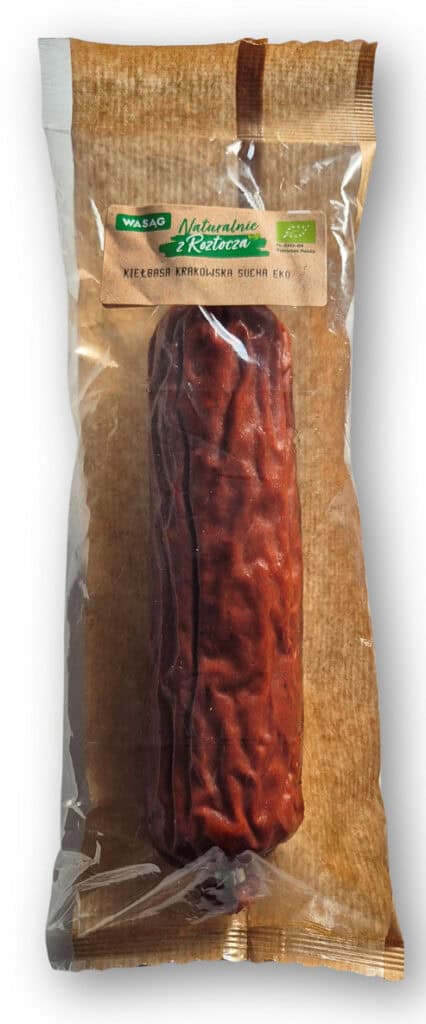 KIEŁBASA KRAKOWSKA BIO 350 g - WASĄG (Z PÓŁKI) (1 szt.)
