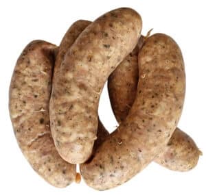 KIEŁBASA GRILLOWA Z MAJERANKIEM BIO 450 g - WASĄG (Z PÓŁKI) (1 szt.)