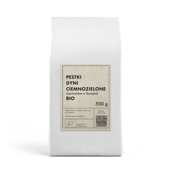 PESTKI DYNI CIEMNOZIELONE (UPRAWIANE W EUROPIE) BIO 500 g - THE PLANET (1 szt.)