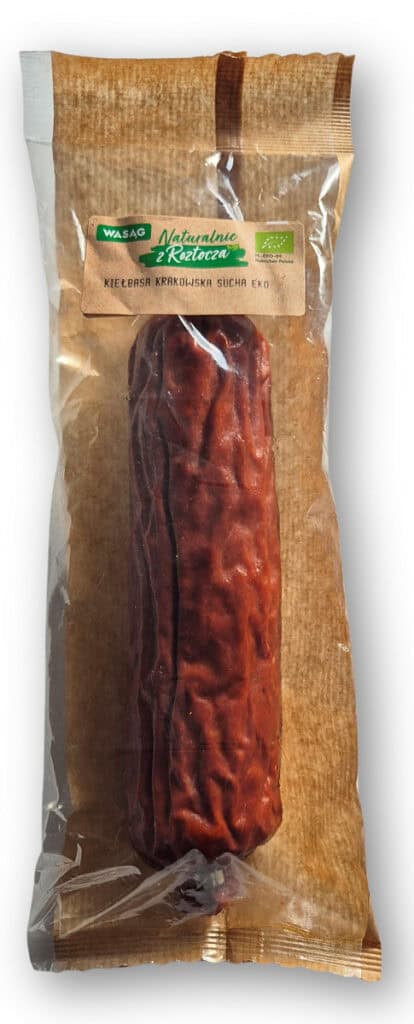 KIEŁBASA KRAKOWSKA BIO 350 g - WASĄG (NA ZAMÓWIENIE) (1 szt.)