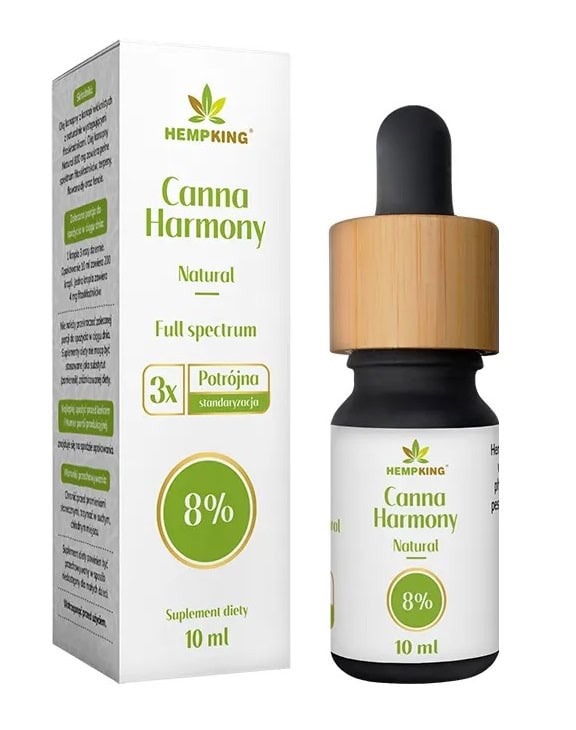 OLEJ KONOPNY 8 % (800 mg FITOSKŁADNIKÓW) 10 ml - HEMPKING (1 szt.)