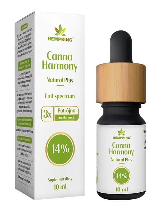 OLEJ KONOPNY 14 % (1400 mg FITOSKŁADNIKÓW) 10 ml - HEMPKING (1 szt.)
