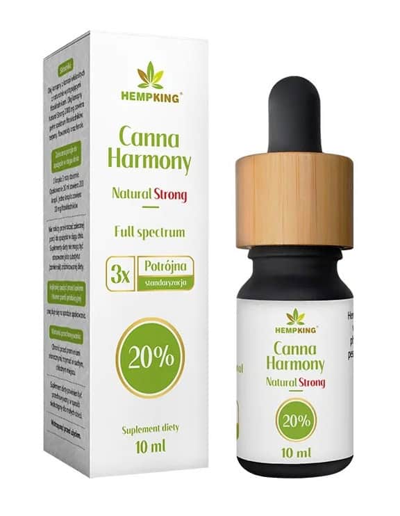 OLEJ KONOPNY 20 % (2000 mg FITOSKŁADNIKÓW) 10 ml - HEMPKING (1 szt.)