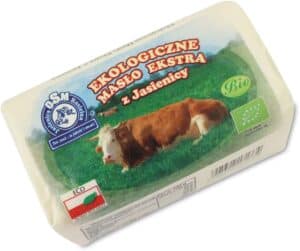 MASŁO EKSTRA OSEŁKA (82 % TŁUSZCZU) BIO (około 0,30 kg) - JASIENICA (1 szt.)
