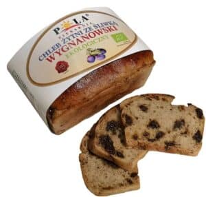 CHLEB ŻYTNI WYGNANOWSKI ZE ŚLIWKĄ BIO 350 g - POLA (NA ZAMÓWIENIE) (1 szt.)