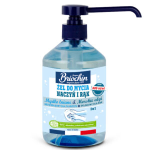 ŻEL DO MYCIA NACZYŃ I RĄK NA BAZIE MYDŁA LNIANEGO I ALG MORSKICH ECO 500 ml - BRIOCHIN (2 szt.)