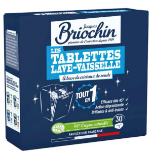 TABLETKI DO ZMYWAREK SILNIE ODTŁUSZCZAJĄCE ECO (30 szt.) - BRIOCHIN (1 szt.)