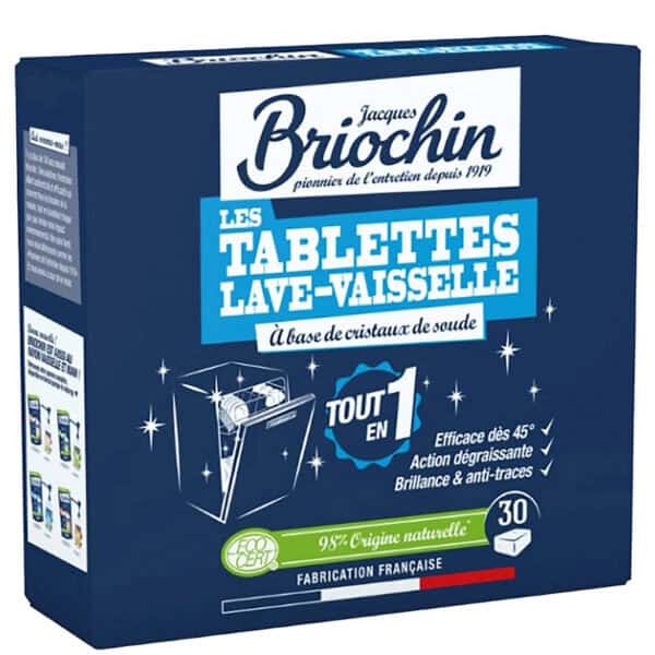 TABLETKI DO ZMYWAREK SILNIE ODTŁUSZCZAJĄCE ECO (30 szt.) - BRIOCHIN (1 szt.)
