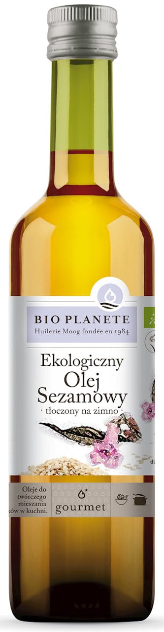 OLEJ SEZAMOWY TŁOCZONY NA ZIMNO BIO 500 ml - BIO PLANETE (1 szt.)