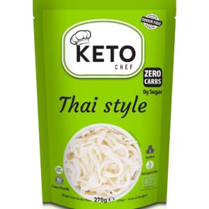 MAKARON (KONJAC) THAI STYLE BEZGLUTENOWY BIO 270 g (200 g) - KETO CHEF (BETTER THAN FOODS) (1 szt.)