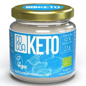 KREM MIGDAŁOWY Z OLEJEM MCT BEZ DODATKU CUKRÓW KETO BIO 200 g - COCOA (1 szt.)