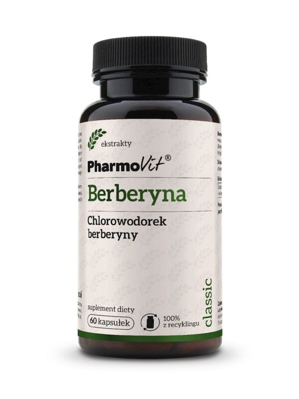 BERBERYNA (388 mg) BEZGLUTENOWA 60 KAPSUŁEK - PHARMOVIT (CLASSIC) (1 szt.)