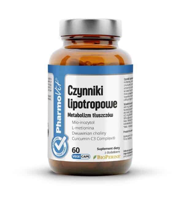 KAPSUŁKI NA METABOLIZM TŁUSZCZÓW (CZYNNIKI LIPOTROPOWE) BEZGLUTENOWE 60 szt. - PHARMOVIT (CLEAN LABEL) (1 szt.)