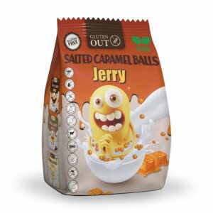 KULKI ZBOŻOWE O SMAKU KARMELOWYM BEZGLUTENOWE 375 g - JERRY GLUTEN OUT (1 szt.)