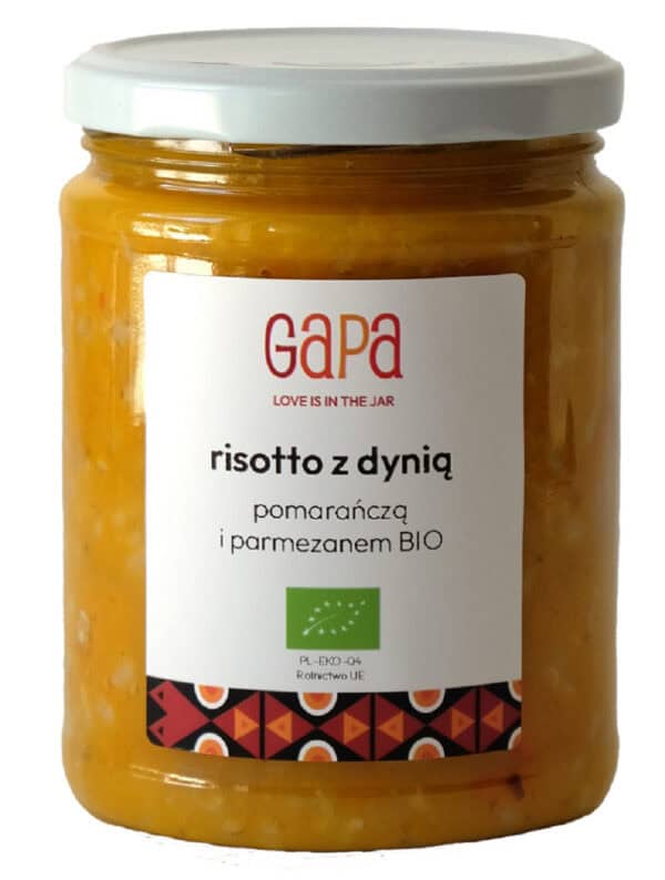 RISOTTO Z DYNIĄ, POMARAŃCZĄ I PARMEZANEM BIO 450 g - GAPA (1 szt.)